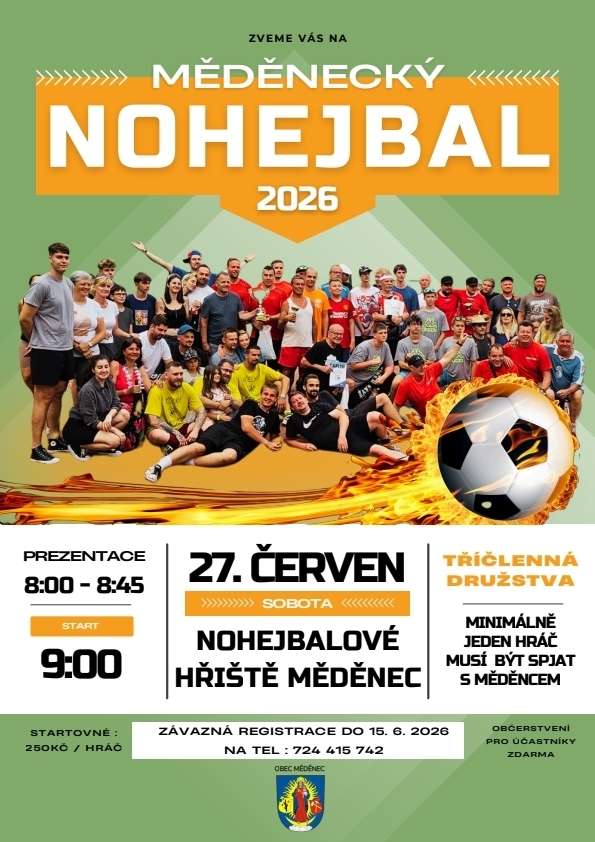 Měděnecký nohejbal 2026